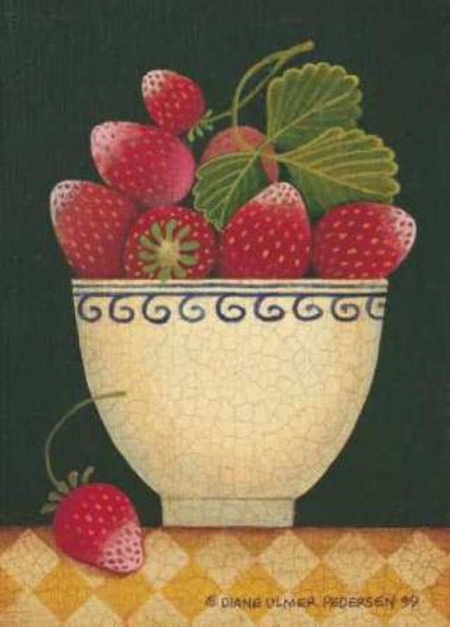 Cup O Strawberries Poster Print by Diane Pedersen - Item # VARPDXPED065